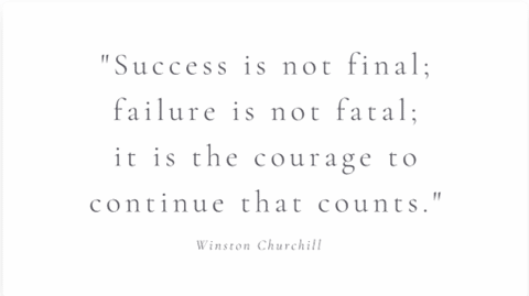 Encouraging quote by Winston Churchill